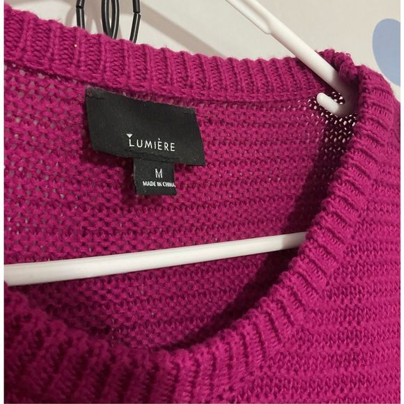 Lumiere Size M Multi Color Sweater Pretty! 🍎🍓 - Picture 2 of 11